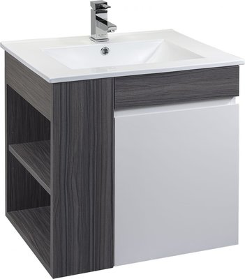 《101衛浴精品》Corins 柯林斯 60cm 風格-復古洗灰 陶瓷面盆 浴櫃組 ST-SL-60T【免運費】