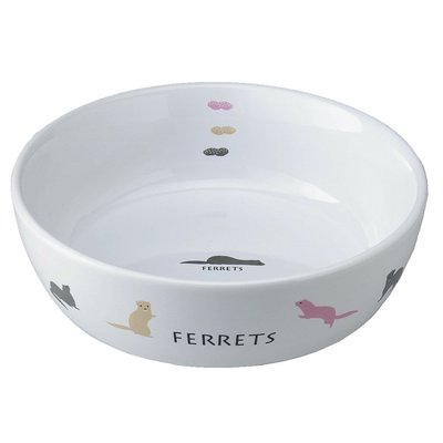 MARUKAN 犬貓貂兔鼠 彩繪陶瓷食盆 小動物碗碟 寵物食皿 飲水器 給水盆 ES-18（φ13.5公分）每件259元
