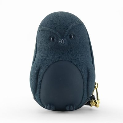 【BE HOME】香港Adamo 3D BAG Original品牌/3D立體企鵝手拿包/深藍