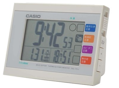 日本進口 限量品 正品 卡西歐  SIO日曆座鐘數字鬧鐘 溫溼度計時鐘LED畫面電波時鐘送禮禮