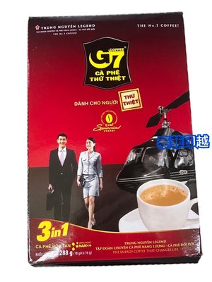 {泰菲印越}越南 G7 咖啡 三合一即溶咖啡
