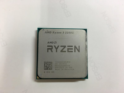 電腦雜貨店→AMD Ryzen 3 2200G 3.5GHz 四核心處理器  AM4腳位 二手良品 $799