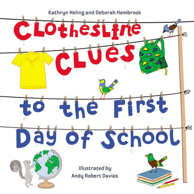 ＊小貝比的家＊CLOTHESLINE CLUES TO THE FIRST DAY OF SCHOOL/平裝/3~6歲