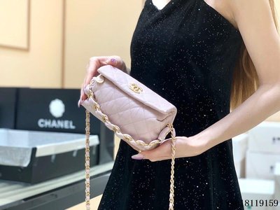 二手 Chanel 2021春夏新款small hobo bag流浪包 AS2479粉色