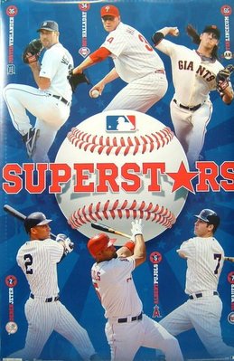 MLB超級巨星2012(Verlander, Jeter, Pujols, Halladay, Lincec )原版海報