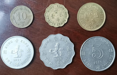 【二手】 中國香港 1987年~1991年 回歸前版本 伊II高冠 11412 紀念幣 硬幣 錢幣【經典錢幣】