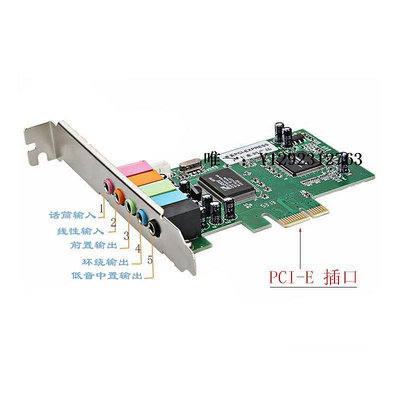聲卡鑫賽霸 電腦臺式機 PCIE 5.1 內置獨立聲卡 小卡槽大小機箱適用外置聲卡