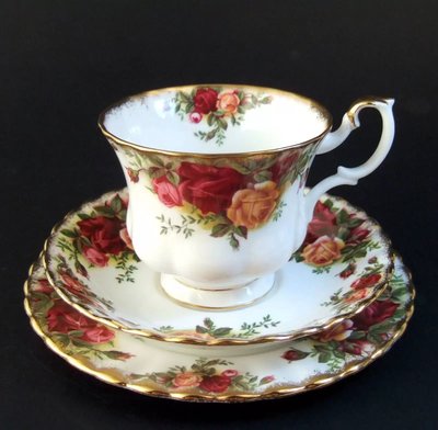 【達那莊園】Royal Albert皇家亞伯特 old country rose鄉村玫瑰 英國製骨瓷器 經典茶杯盤組