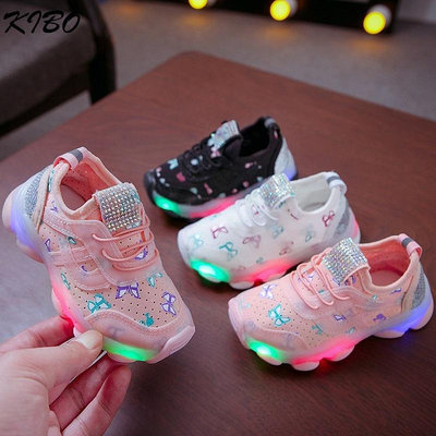 新款兒童燈鞋 led兒童運動鞋 韓版男女童透氣發光鞋