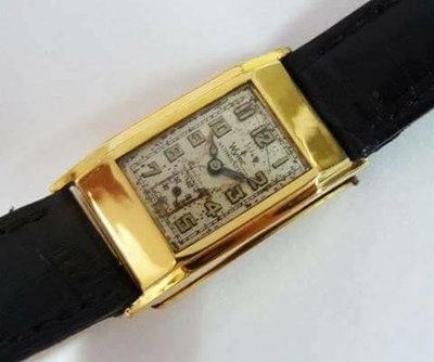 【讀冊人的老傢俬】 超級稀有沒 有自動盤的 惠勒 Wyler 特殊機械自動錶約1925年 老錶 古董錶 手錶