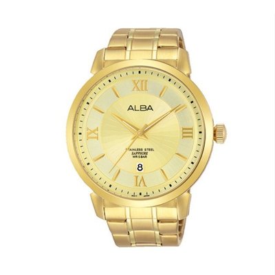 可議價「1958鐘錶城」ALBA雅柏 PRODUCT 男 簡約水晶鏡面 石英腕錶(AS9E88X1) 44mm
