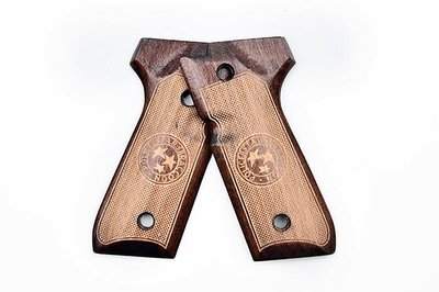 台南 武星級 MIESSA M9 實木 握把片 惡靈古堡 ( 木製護片原木護木木柄BB槍手槍玩具槍貝瑞塔M92 M9A1
