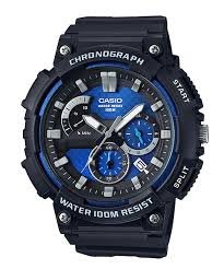 CASIO WATCH寶藍逆跳的扇形計時獨立顯示日期運動腕錶型號:MCW-200H-2AVDF藍色面53.5mm神梭鐘錶