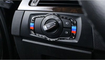 BMW 3系專用 大燈開關裝飾貼 05-12年 E90 E91 E92 E93 320I 335I