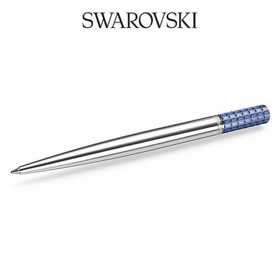 SWAROVSKI 施華洛世奇 圓珠筆藍色鍍鉻