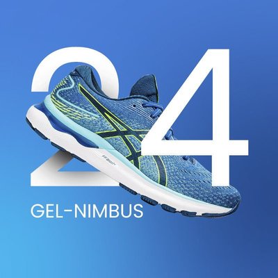 Asics亞瑟士Nimbus男鞋N24緩震慢跑鞋專業馬拉松 N25加寬版運動鞋