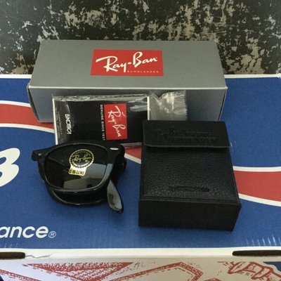 RAY BAN 4105 Folding 折疊摺疊2140 雷朋 義大利製 膠框墨鏡 貝克漢 黑太陽眼鏡 全新正品現貨