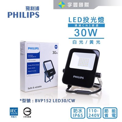 【宇豐國際】最新款 飛利浦Philips LED 30W IP65 投射燈 投光燈 探照燈 全電壓 BVP152