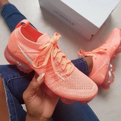 【正品】全新Nike Air VaporMax 2.0 粉紅 桃紅 白勾 氣墊 粉橘 女鞋 942843-800
