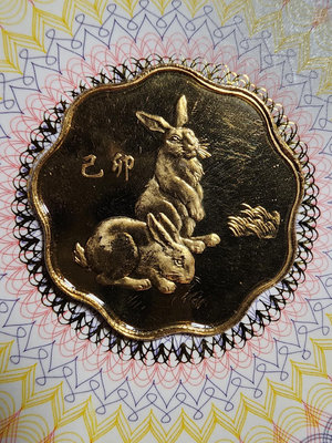 1999年兔年生肖紀念幣紀念章銅幣 沈陽造幣廠禮品卡 賀年卡