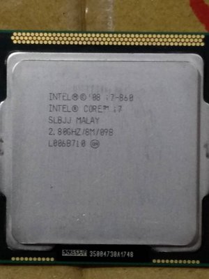 二手良品 INTEL Core i7-860 45nm LGA1156腳位 4核8執行CPU 內容詳看