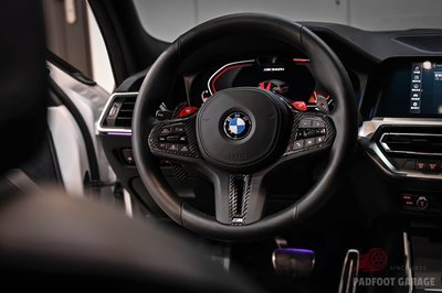 BMW 德國原廠G80 G82碳纖維方向盤飾板 亮面碳纖維Y蓋方向盤G20 G21 G22 G23 可用