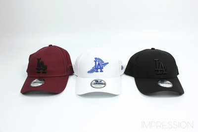 【IMPRESSION】New Era 9Forty LA Cap 老帽 棒球帽 酒紅 白 黑 刺繡  現貨