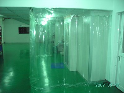 剛昱科技平面塑膠垂簾/PVC垂簾/透明防靜電簾/