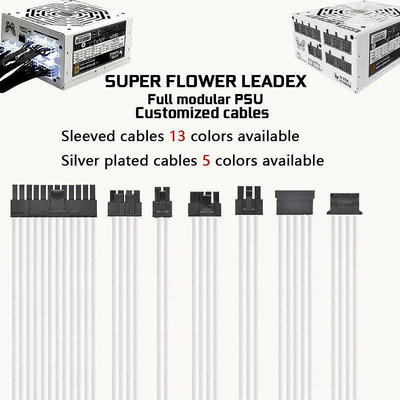 熱賣 振華系列 SUPER FLOWER LEADEX G550 650 750 LEADEX III 全模組電源訂製線新品 促銷