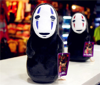 日本經典動漫無臉男布娃娃公仔毛絨玩偶可愛卡通幽靈人男女生禮物