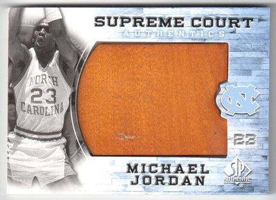 2010 SP Authentic Supreme Court Floor Michael Jordan 北卡地板卡
