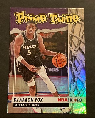 2021-22 Panini NBA Hoops - Prime Twine - Holo #15 - De'Aaron Fox