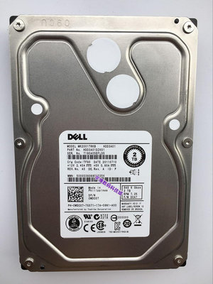 DELL/戴爾 0WDC07 2T SAS 7.2k 6Gb 3.5伺服器硬碟MK2001TRKB 2TB