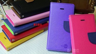 【原石數位】HTC One M7 801e  雙色可立式側掀站立皮套/側翻