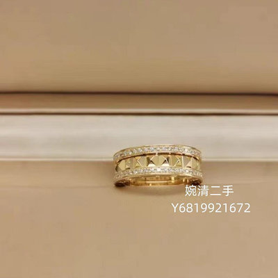 婉清二手 BVLGARI 寶格麗 B.ZERO1系列 時尚經典休閑 戒指 男女同款 金色單環 AN859221