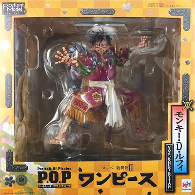 日本正版 POP 海賊王 航海王 KABUKI EDITION 歌舞伎 魯夫 模型 公仔 日本代購