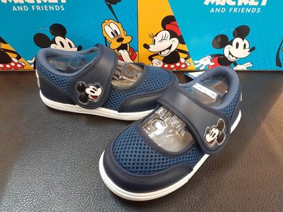 [kikishoes]Disney迪士尼童鞋米奇米妮透氣幼兒園室內鞋布鞋室外鞋15-20輕便鞋 MIT台灣製造