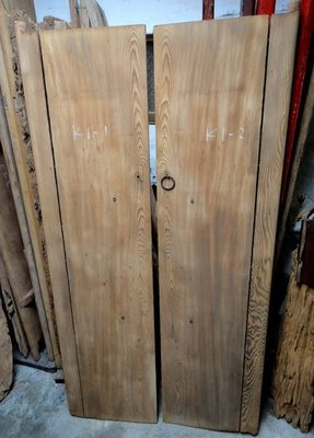 【123木頭人】老木門一對--風化木--木板--桌板---K01