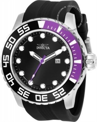 展示品 Invicta 23474 52mm Pro Diver Manta Ray Quartz Silicone Strap Men's Watc