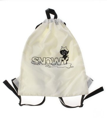 Nya－ 天氣後背包 SNOWY款 束口袋 束口包 氣象 日牌 日本品牌 日本代購 古著 Nya- ne-net