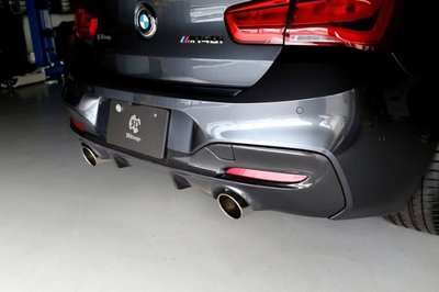 ✽顯閣商行✽日本 3D design BMW F20 LCI 碳纖維後下巴 碳纖維後下擾流 M140i 雙出