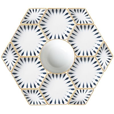 新品日式碗盤子套裝家用網紅輕奢餐具過年菜碟陶瓷創意拼盤星港百貨
