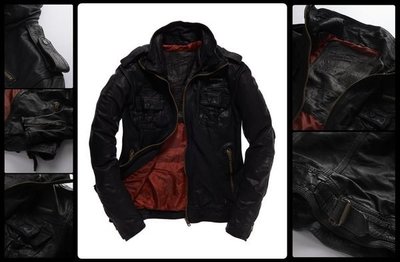 英國 極度乾燥 Superdry Ryan Leather Jacket brad 騎士 水牛皮 真皮 皮衣 外套 黑S~XL