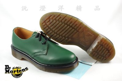 麻緹子  Dr.Martens 英國 馬汀大夫 1461 3孔 綠色 修飾設計鞋頭 經典 休閒 時尚流行 男/女 禮物
