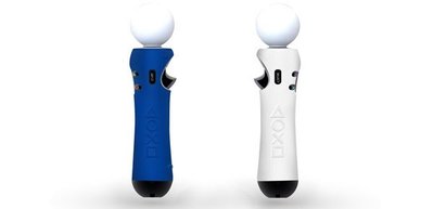 PS4周邊 PlayStation Move 動態控制器專用矽膠保護套 雙色矽膠套 白色 藍色  【板橋魔力】