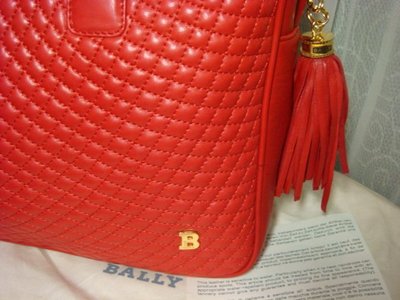 BALLY 菱格紋小羊皮 側背包 手提包 可放筆電 公事包 真品 購於免稅機場 快樂行OUTLET商店