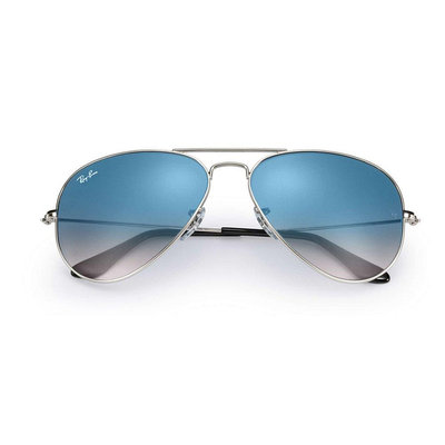 全新正品 RayBan 太陽眼鏡 RB3025 aviator 003/3F 金框藍色漸層鏡片
