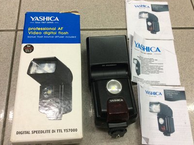 [保固一年] [明豐相機 ]  YASHICA 閃光燈 YS7000 Flash 支援無線遙控 for Canon