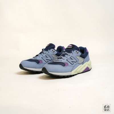 貳柒商店) New Balance 580 男女款 灰藍色 藍紫 復古鞋 麂皮 NB580 休閒鞋 MT580VB2