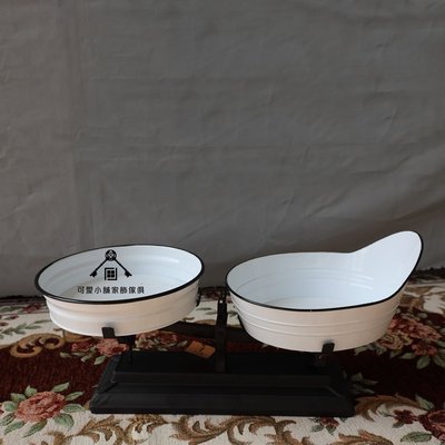 (台中 可愛小舖)鄉村簡約風趣味秤式黑框鐵製收納碗居家餐廳民宿裝飾收納用